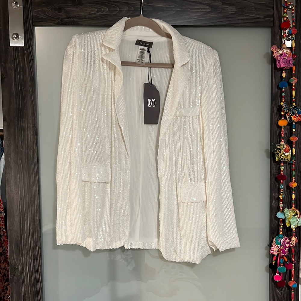 White Sequin Balzer